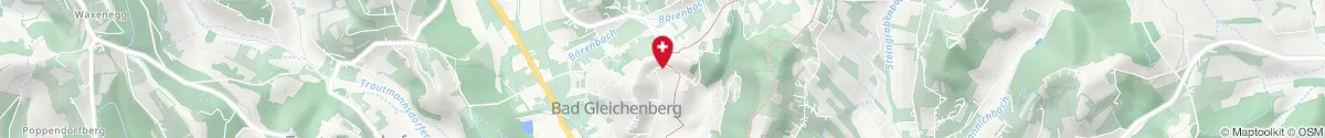 Kartendarstellung des Standorts für Cur Apotheke in 8344 Bad Gleichenberg